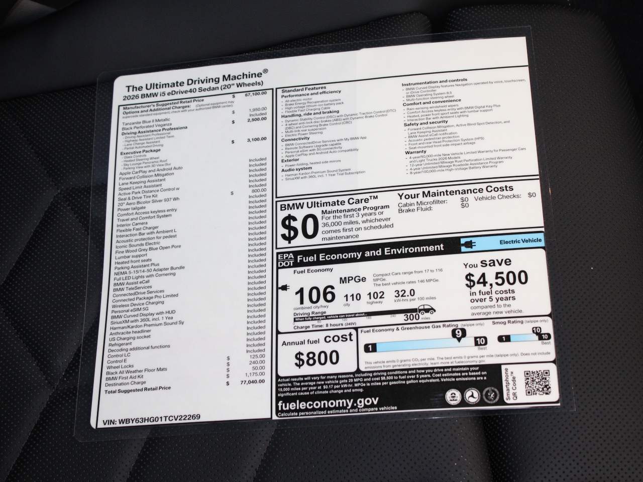 2026 BMW i5 eDrive40 Sedan