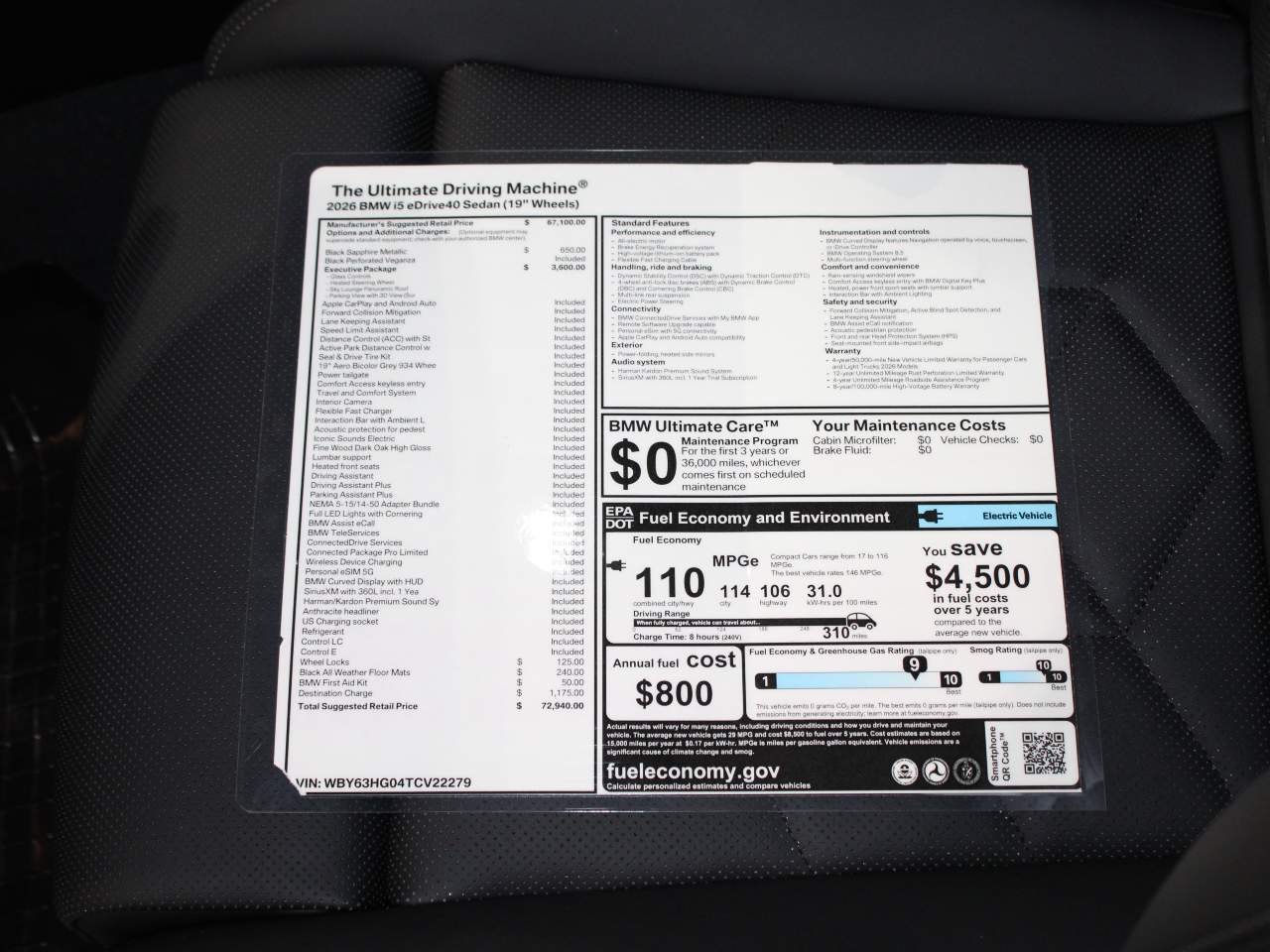 2026 BMW i5 eDrive40 Sedan