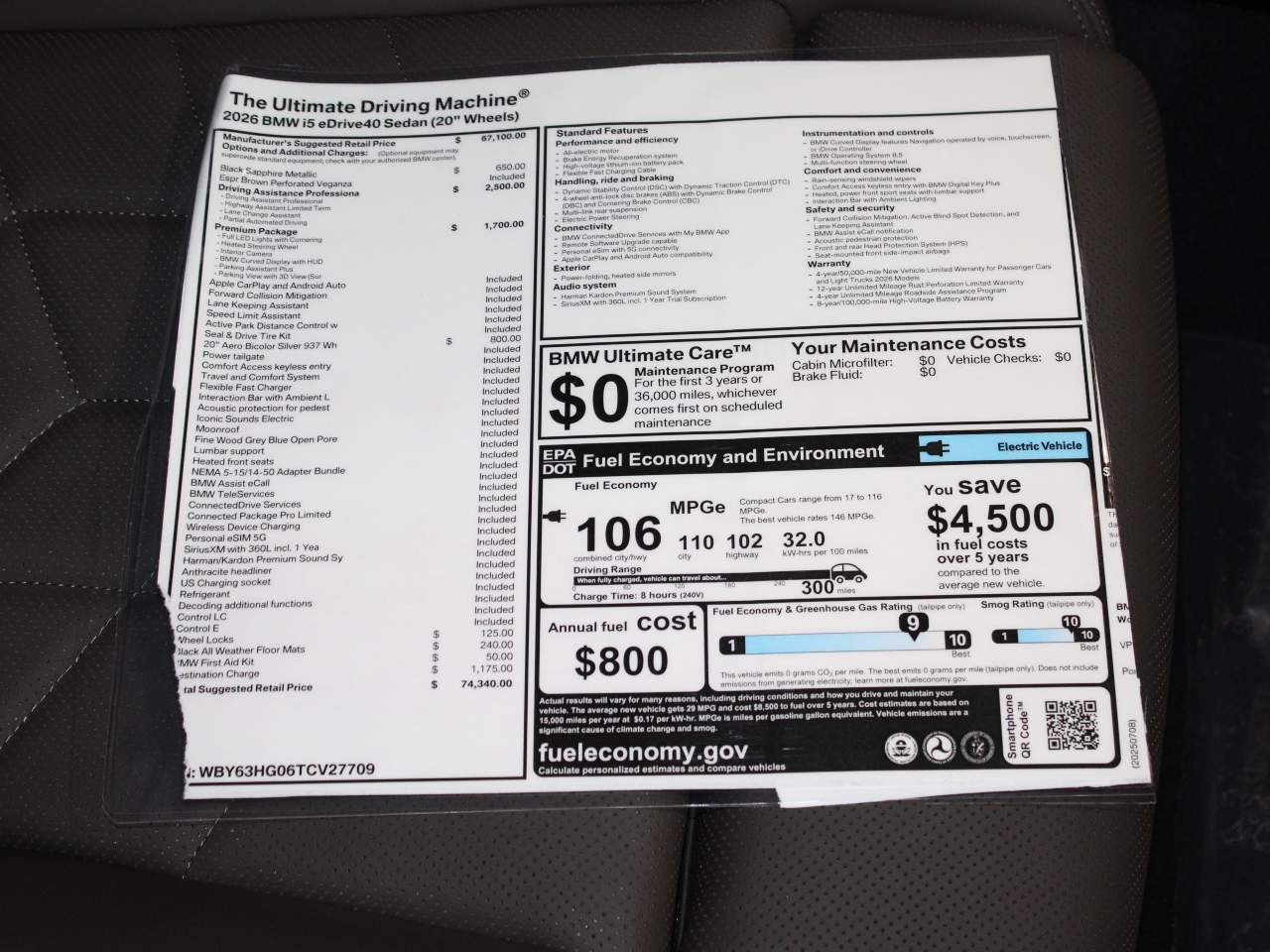 2026 BMW i5 eDrive40 Sedan