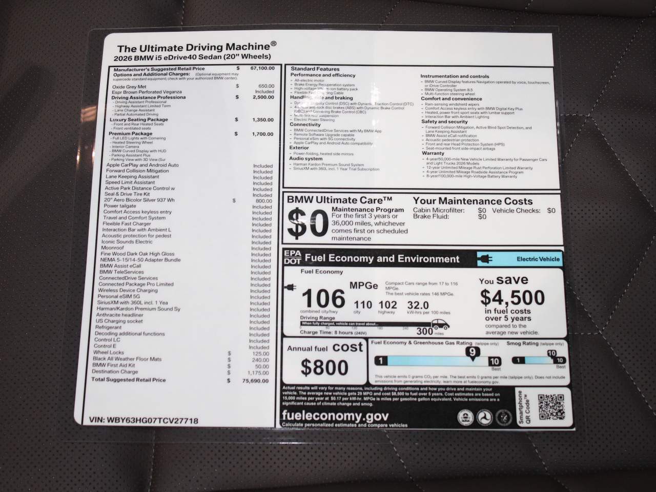 2026 BMW i5 eDrive40 Sedan