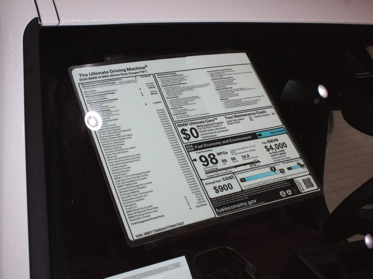 2026 BMW i4 M60 Gran Coupe Sedan