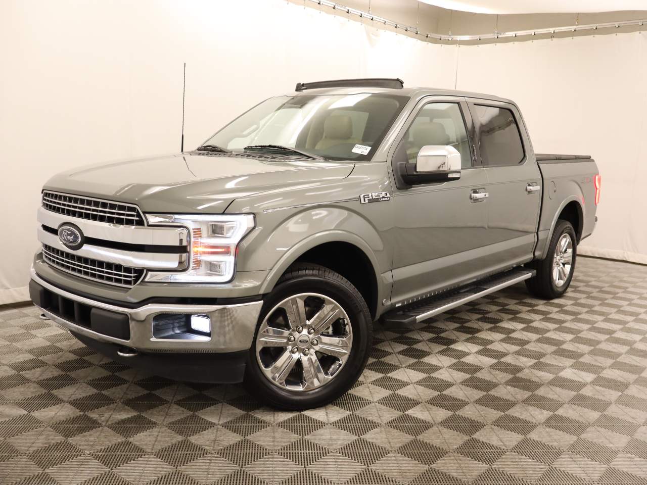 Silver Spruce 2020 Ford F-150 Lariat SuperCrew 4WD Pickup Truck Four-Wheel Drive Automatic