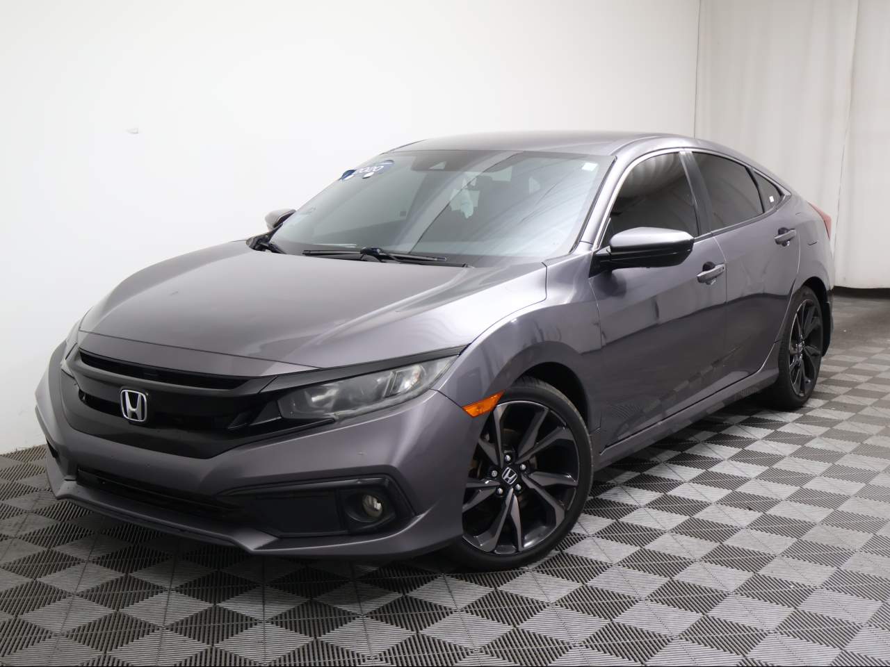 Gray (Modern Steel Metallic) 2020 Honda Civic Sedan Front-Wheel Drive 7-Speed CVT